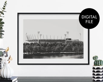 Melbourne Cricket Ground, MCG, Melbourne, Australia Print Wall Art | Print At Home | Digital Download File