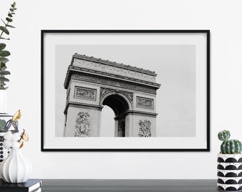 Arco do Triunfo, arte de parede com impressão de Paris | A4 A3 A2 A1