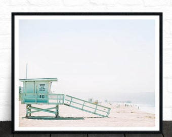 Beach Print, Beach Printable Art, Lifeguard Tower, Beach Photography, Beach Decor, Wall Art Photo Prints Beach House Decor Beach Life Poster