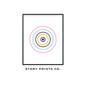 Colorful Wall Art, Circle Print, Kids Art Print, Nursery Printable ...