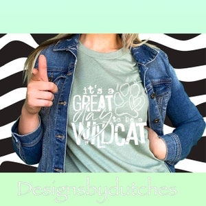 Wildcat Team Spirit Unisex Shirt: Spieltag Schule T-Shirt