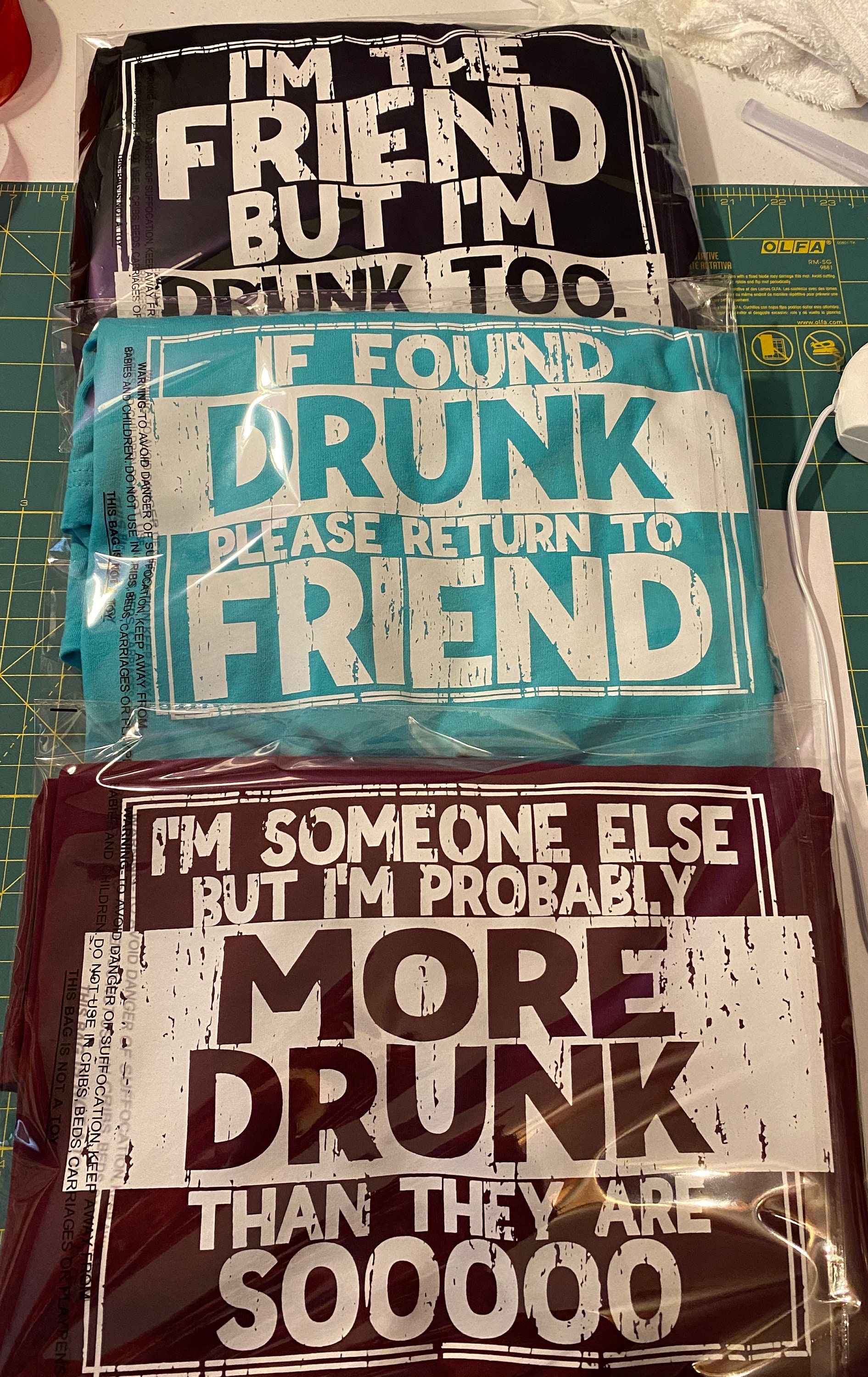Friends Drunk Set/set of Three Friends 