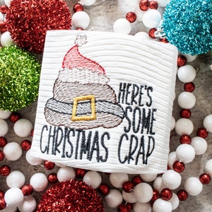 Ecco un po 'di crap di Natale Design della carta igienica / Decorazioni per il bagno di Natale / Regalo di Natale divertente / Regalo gag