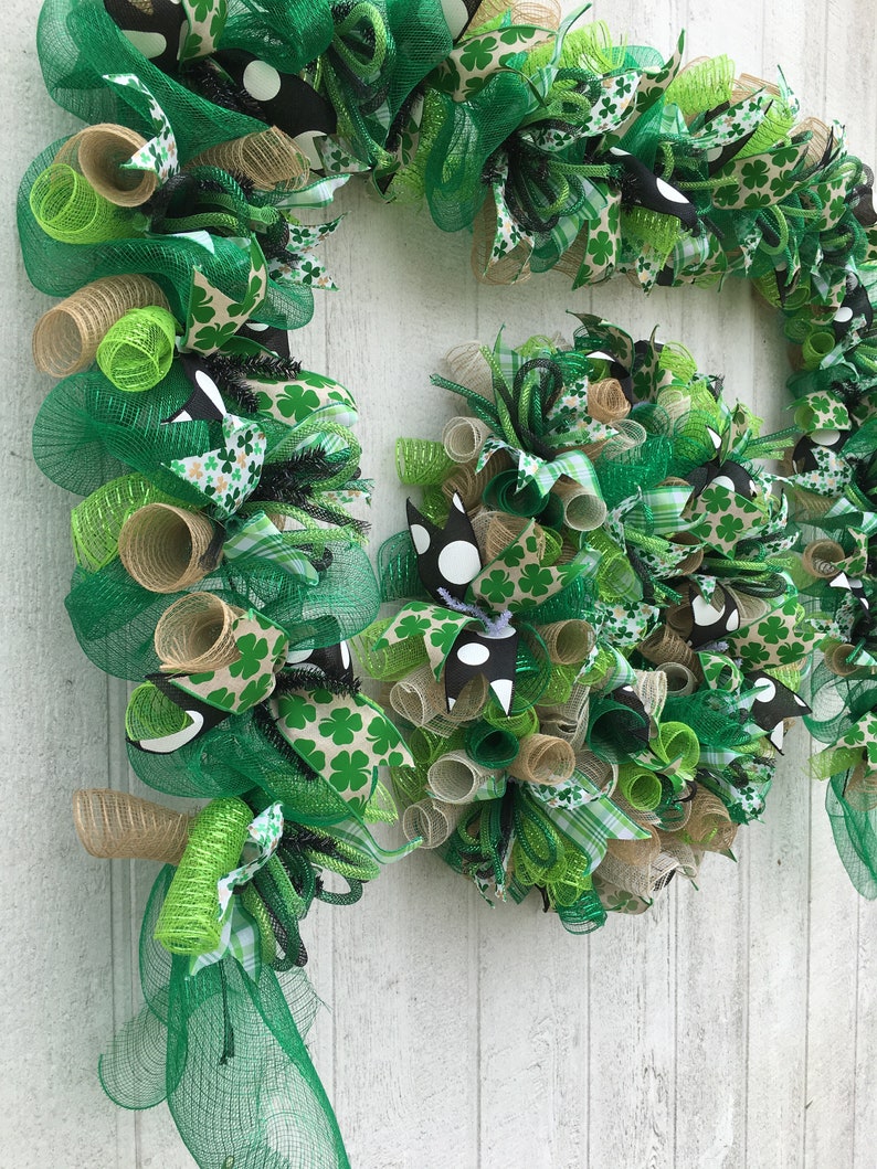 st patricks day shamrock garland