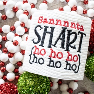Rotolo di carta igienica di Natale di Santa Shart / Decorazioni natalizie da bagno / Regali gag / Regalo gag di Natale