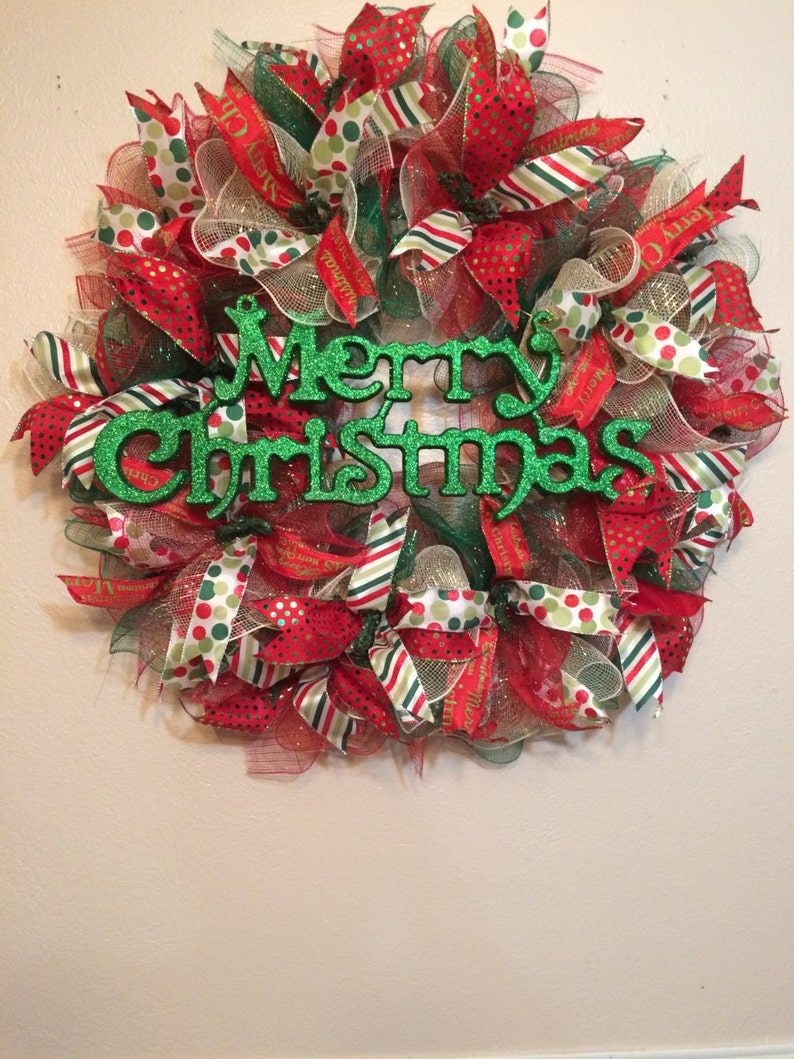 Merry Christmas Wreath/christmas Wreath/christmas Front Door Etsy Merry Christmas Wreath/christmas Wreath/christmas Front Door Etsy