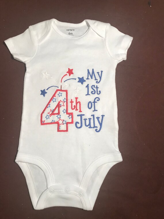 my first 4th of july onesie