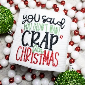 Hai detto che non volevi schifezze per il design della carta igienica di Natale / Regalo di carta igienica di Natale / Regalo di gag / Regalo di Natale divertente