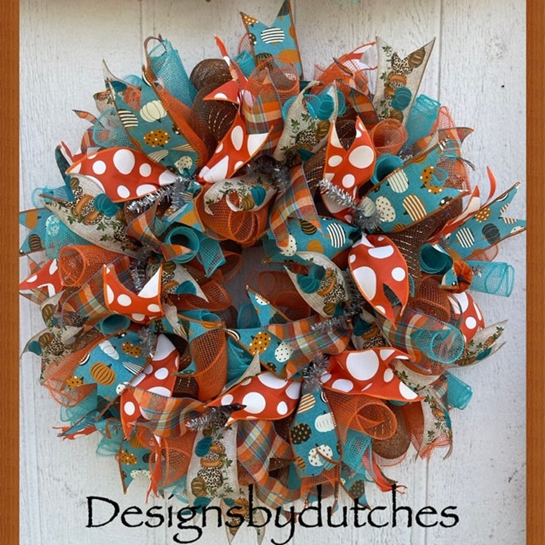 Fall Wreath and Garland Set/ Wreath and Garlands/ Halloween Wreath