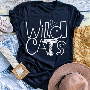 Wildcats Football Shirt: Team Spirit Maskottchen Tee