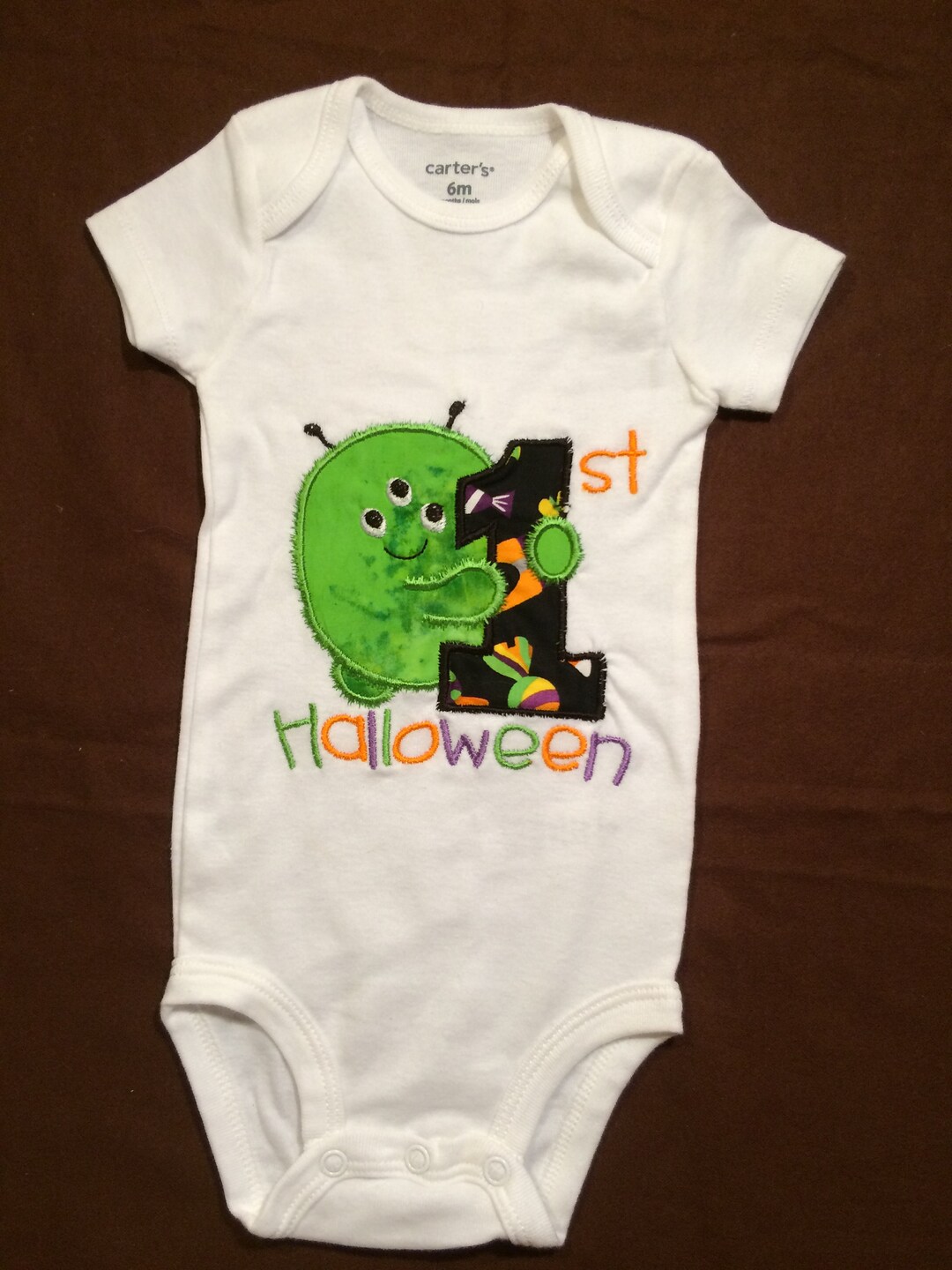 First Halloween Onesie/ Halloween Onesie/ Monster Onesie/ Etsy