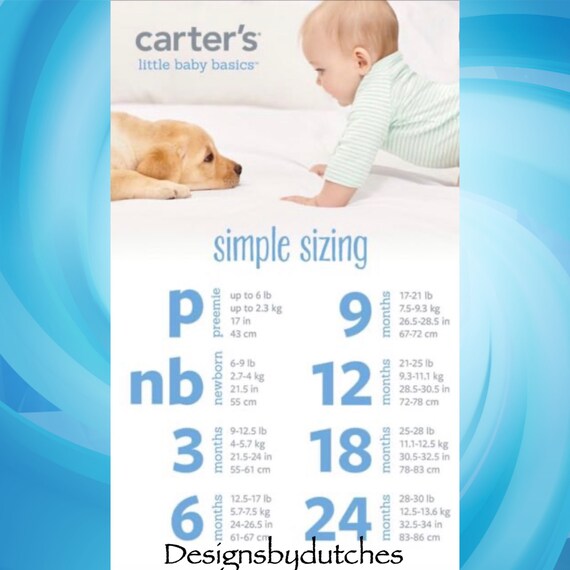 Baby Clothes Size Carters Infant Size Chart Cotton