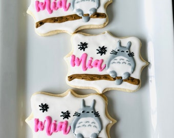 Totoro Birthday Sugar Cookies! - Perfect for a birthday celebration or party favors
