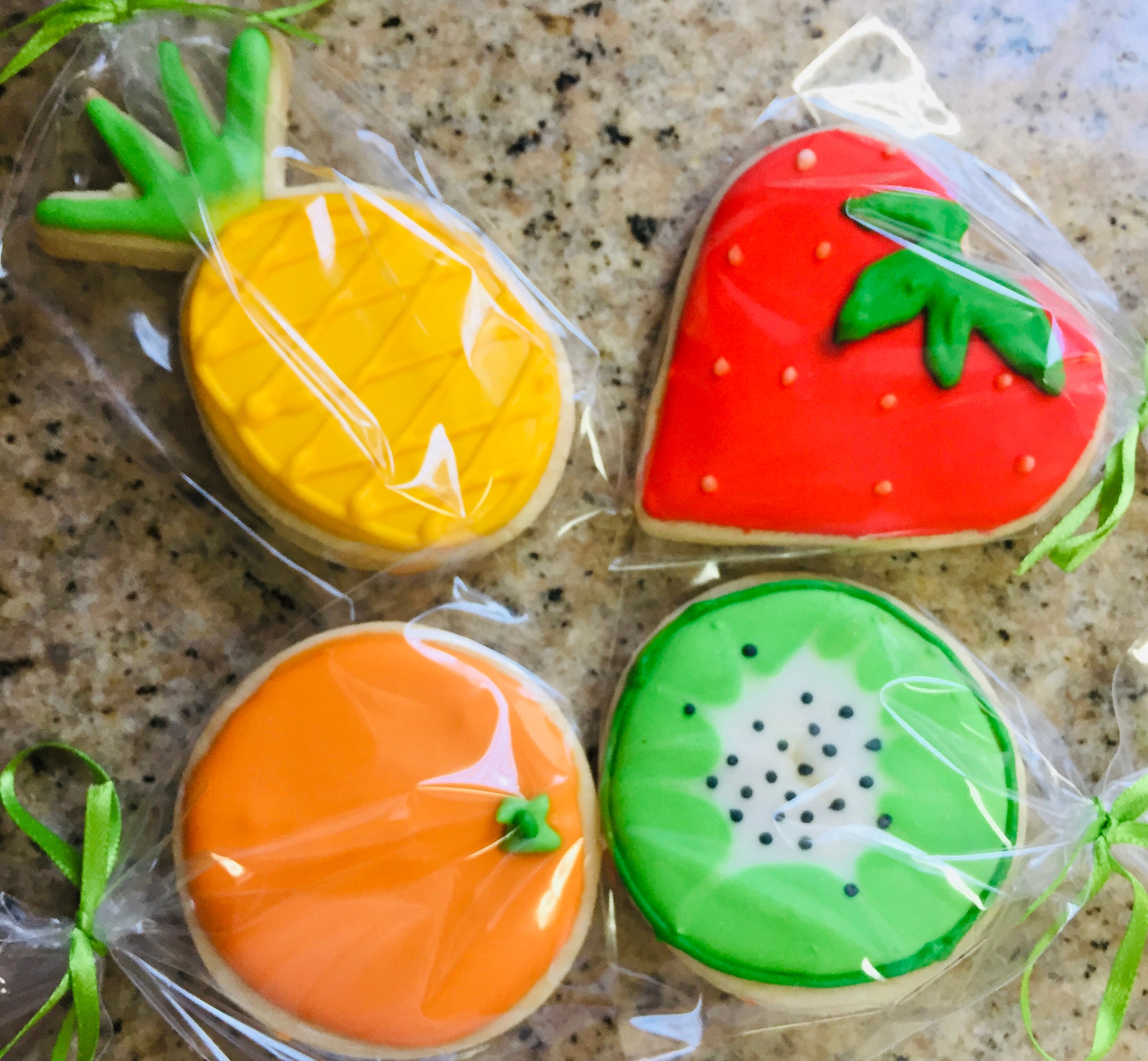 Fruits Sugar decorated Cookies Strawberries pineapple Etsy