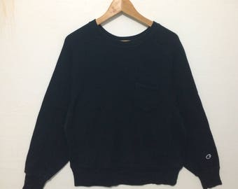Vintage Champion Reverse Weave Black Color