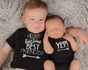Did We Just Become Best Friends Set, Best Friend Shirts, Sibling Shirts, Twin Shirts, Sibling Announcement, Pregnancy Announcement
