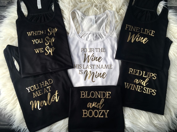 Wine bachelorette shirts Clearance