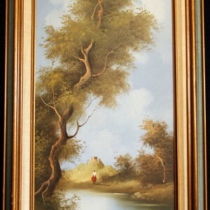 Landscape Oil Painting, Della Valle, Original, Signed, On Canvas, FREE SHIPPING
