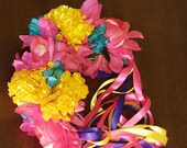 Day of the dead headpiece, Dia de los muertos headpiece, samba costume, flower headband, sugar skull costume, fiesta