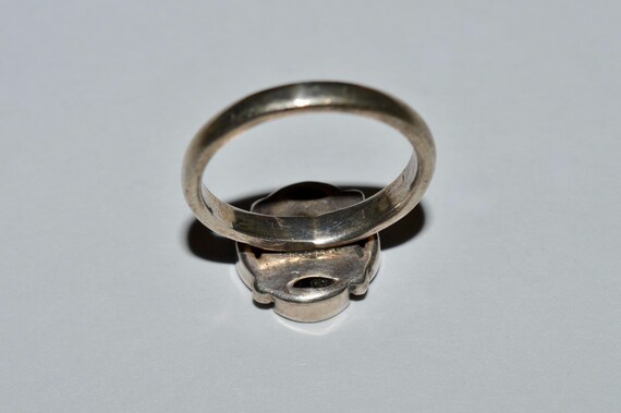 Multi Stone Ring, Dark Blue Violet Gemstone Conve… - image 4