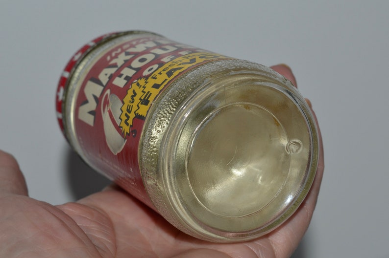 Maxwell House Instant Coffee Jar Vintage Food Jar W Intact Etsy