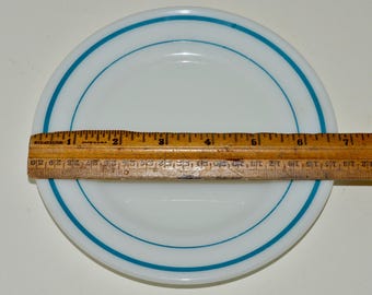 Pyrex Tableware Blue Line Plates, Set of 2 Pyrex Corning