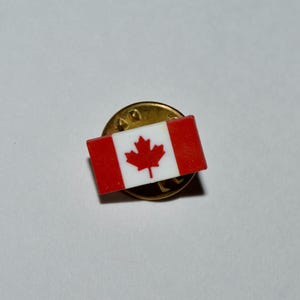 Tiny Canada Flag Pin, Canadian Flag Symbol Pin, Gift for Canadian, Maple Leaf Flag Lapel Pin,  Tiny Pin Tie Tac Support Canada