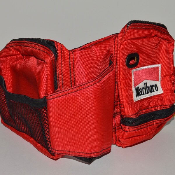 Vintage Marlboro Fanny Pack, 1990s Marlboro Miles Promotion, Red Crossbody Waist Bag Belt Bag, Marlboro Adventure Team, Hiking Belt