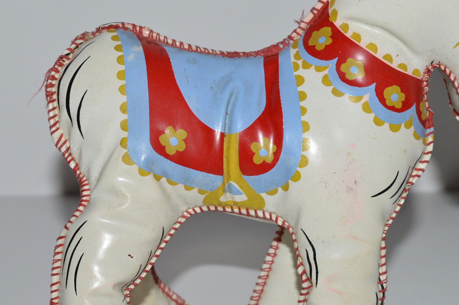 Vintage Vinyl Stuffed Animal Mid Century Toy Horse Vinyl Etsy