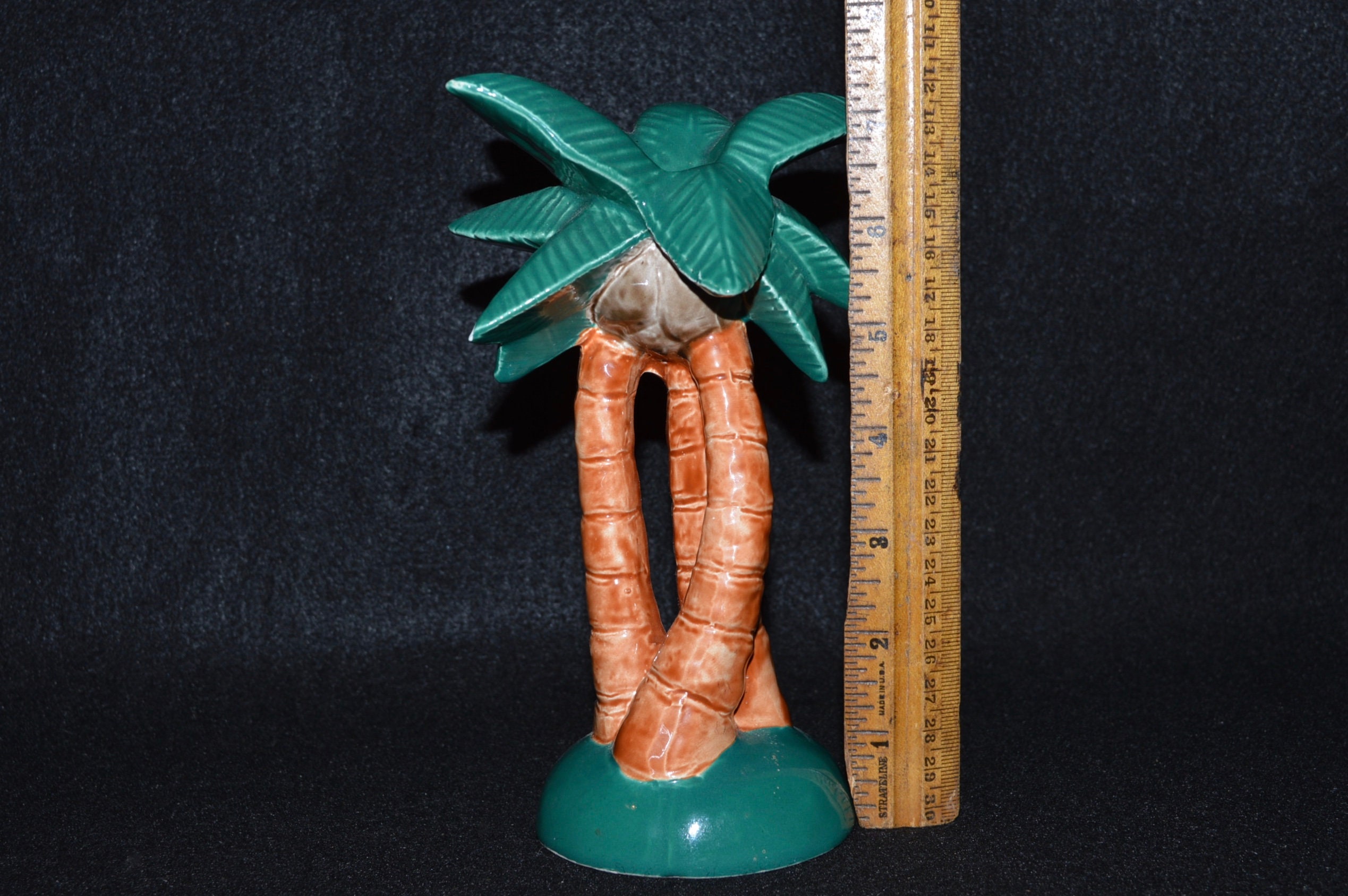 Palm Tree Candle Holder Ceramic Palm Tree Tiki Decor Etsy