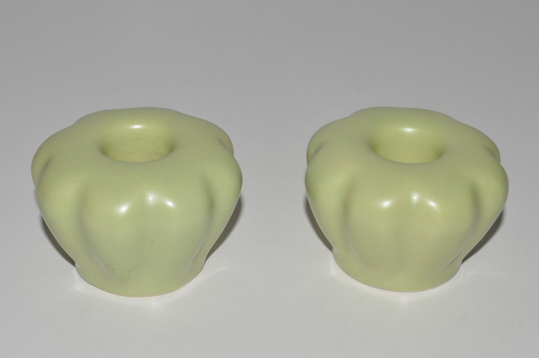 Vintage Pair of Taper Candle Holders Metlox Poppytrail Etsy