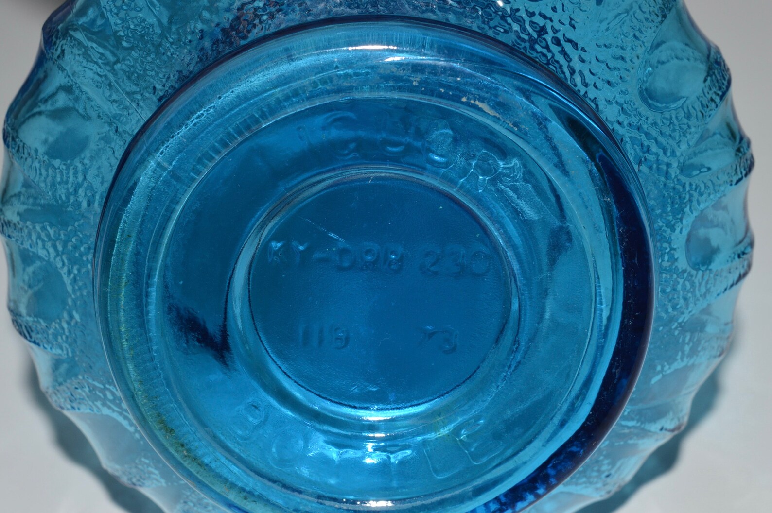 Jim Beam Genie Decanter Blue Glass Bottle W Stopper 1973 Jim Etsy