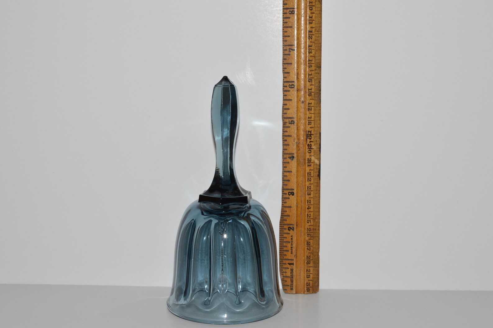 Vintage Fenton Glass Bell Blue Glass Bell Fenton Art Glass Etsy