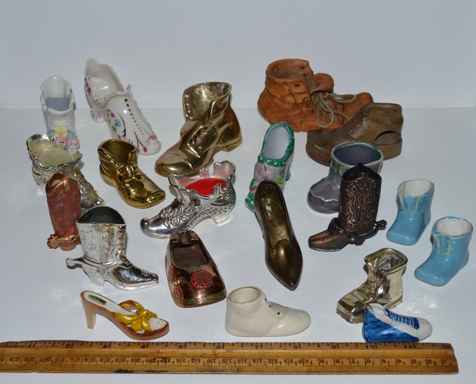 Miniature Shoes Shoe Collection Tiny Shoes Shoe Figurines Etsy