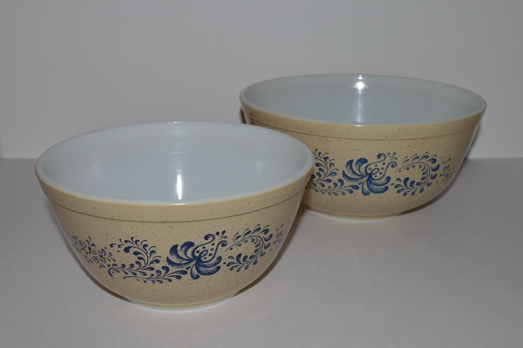 Pyrex Homestead Bowls Pyrex Bowl Set 401 402 Pyrex Nesting Etsy