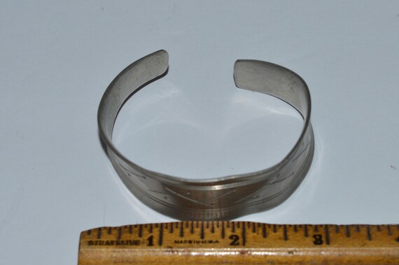 JJ Vejle Jorgen Jensen Tin Handmade Cuff Bracelet… - image 8