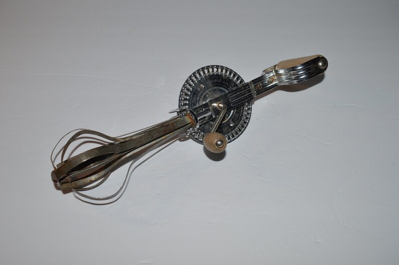 Ekco Hi Speed Egg Beater Hand Cranked Mixer Retro Kitchen Etsy