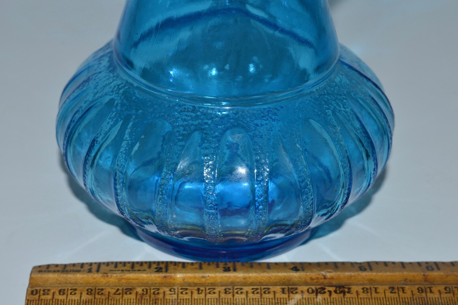 Jim Beam Genie Decanter Blue Glass Bottle W Stopper 1973 Jim Etsy