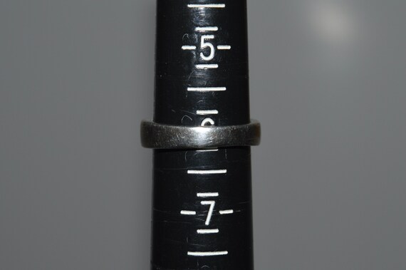 Opal Inlay Multi Stone Silver Ring, Opal Modernis… - image 8