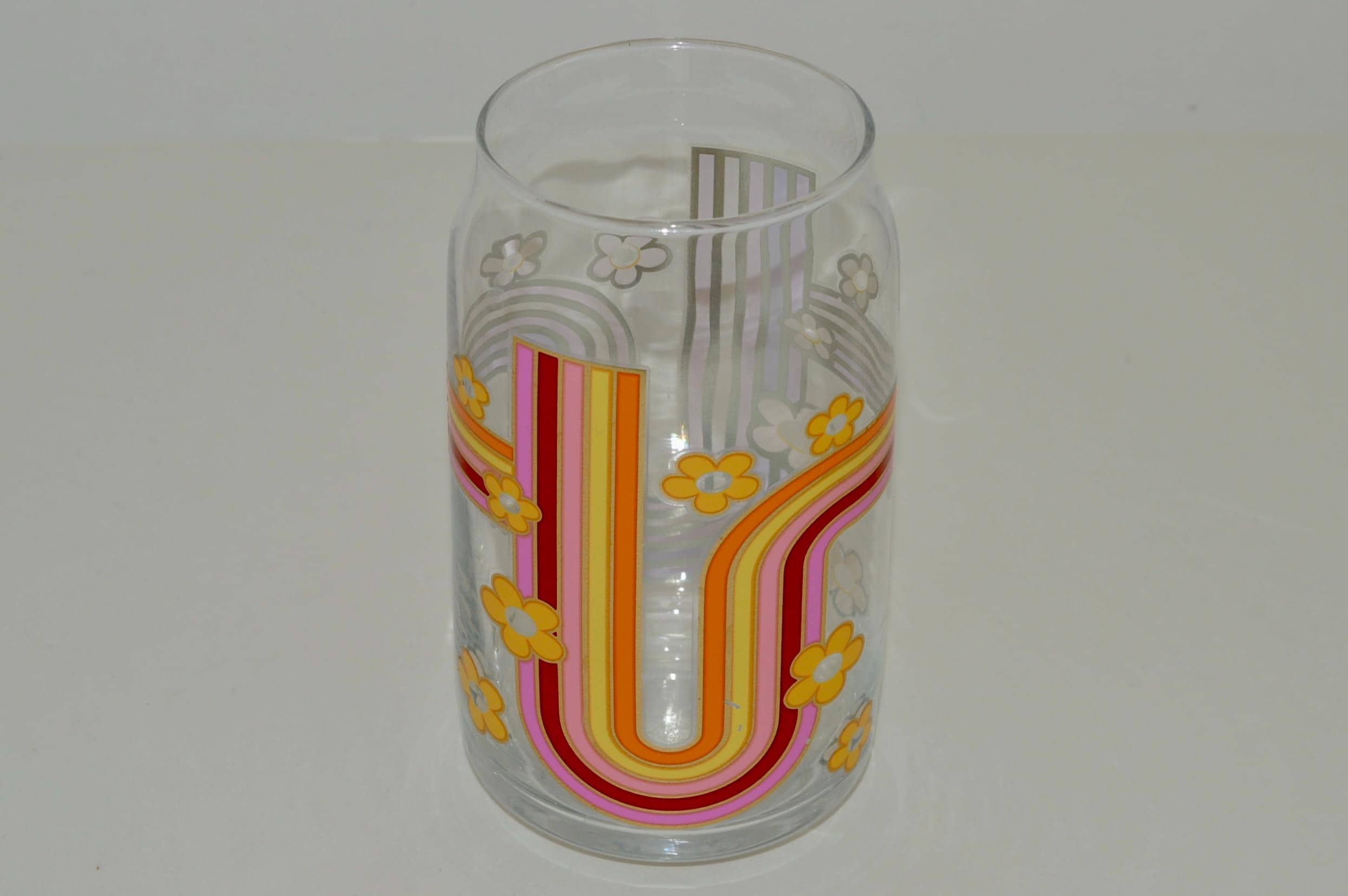 1978 drinking glass decal Vintage 1978 Superman "From Kal-el To Man Of Steel" Tall Pepsi Glass