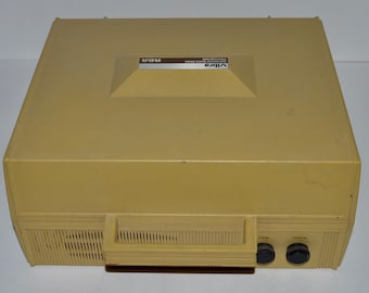 Vintage RCA Vibra Portable Suitcase Turntable Record Player, Collectible Early Electronic 1970s Record Player Built In Travel Case, NO SOUND