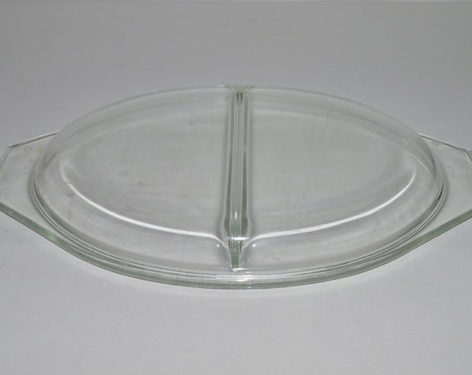 Pyrex 945 Divided Oval Lid, Replacement Pyrex Lid, Pyrex Casserole