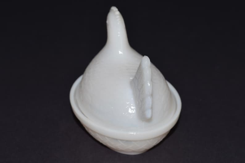Indiana Glass Hen on Nest Milk Glass Hen HON Trinket Dish - Etsy
