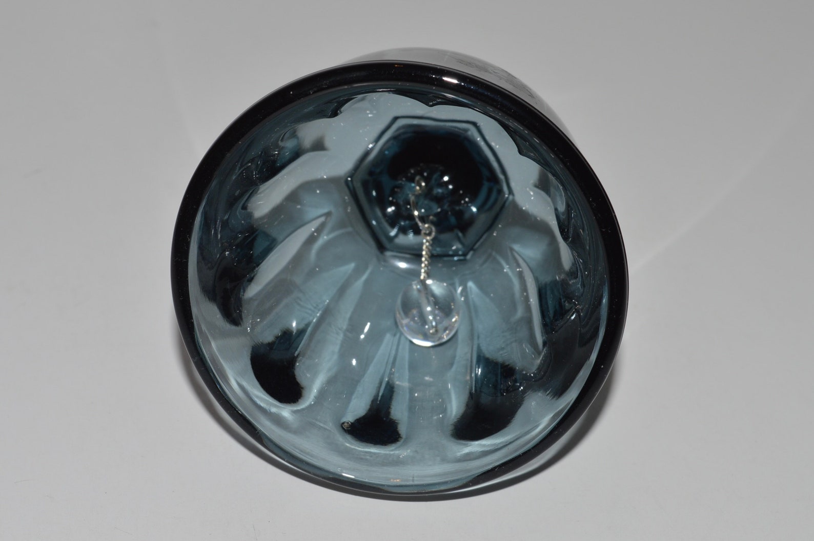 Vintage Fenton Glass Bell Blue Glass Bell Fenton Art Glass Etsy