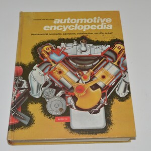 Goodheart-Willcox Automotive Encyclopedia 1972, Classic Car Maintenance, Gift for Mechanic, Car Enthusiast, Automobile Manual