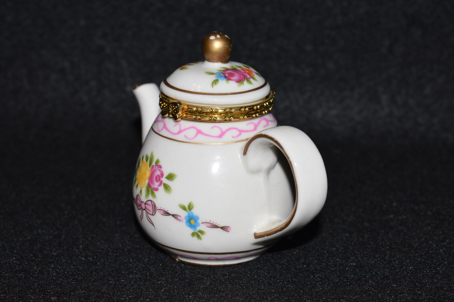 Teapot Trinket Box Porcelain Hinged Box Teapot PHB Etsy