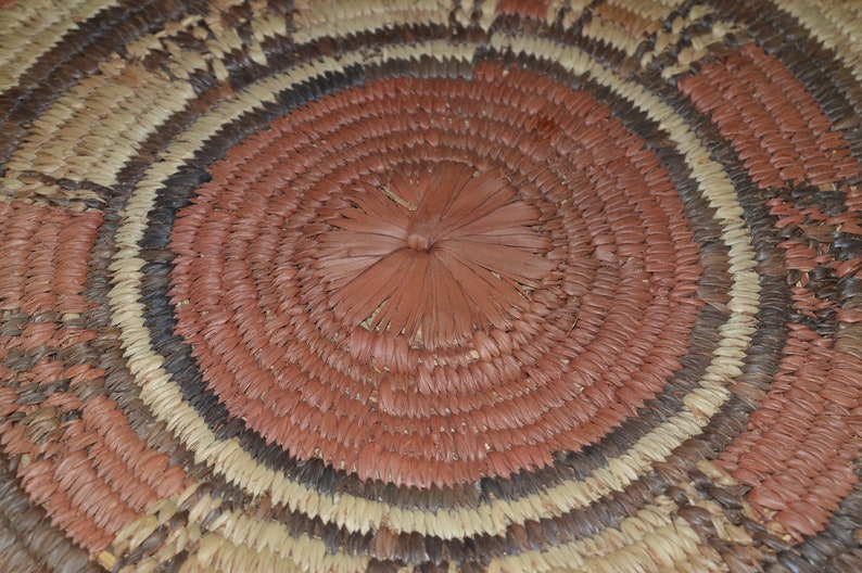 Native Woven Mat Native American Weaving Primitive Table Etsy