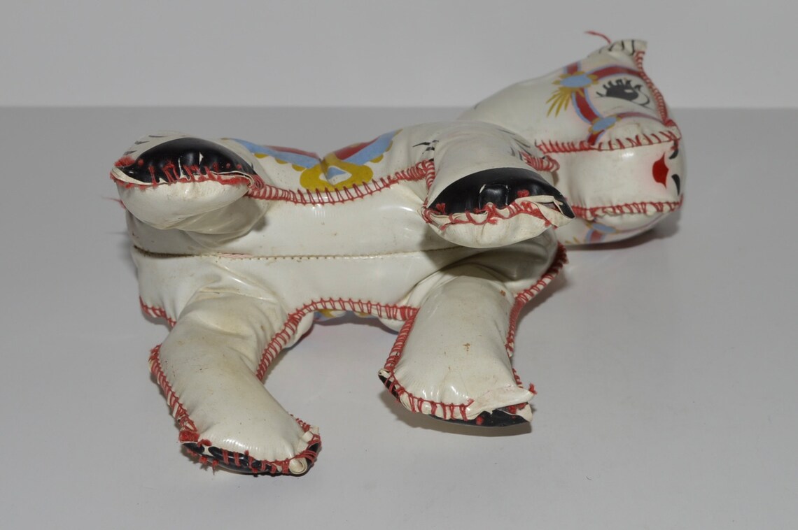 Vintage Vinyl Stuffed Animal Mid Century Toy Horse Vinyl Etsy