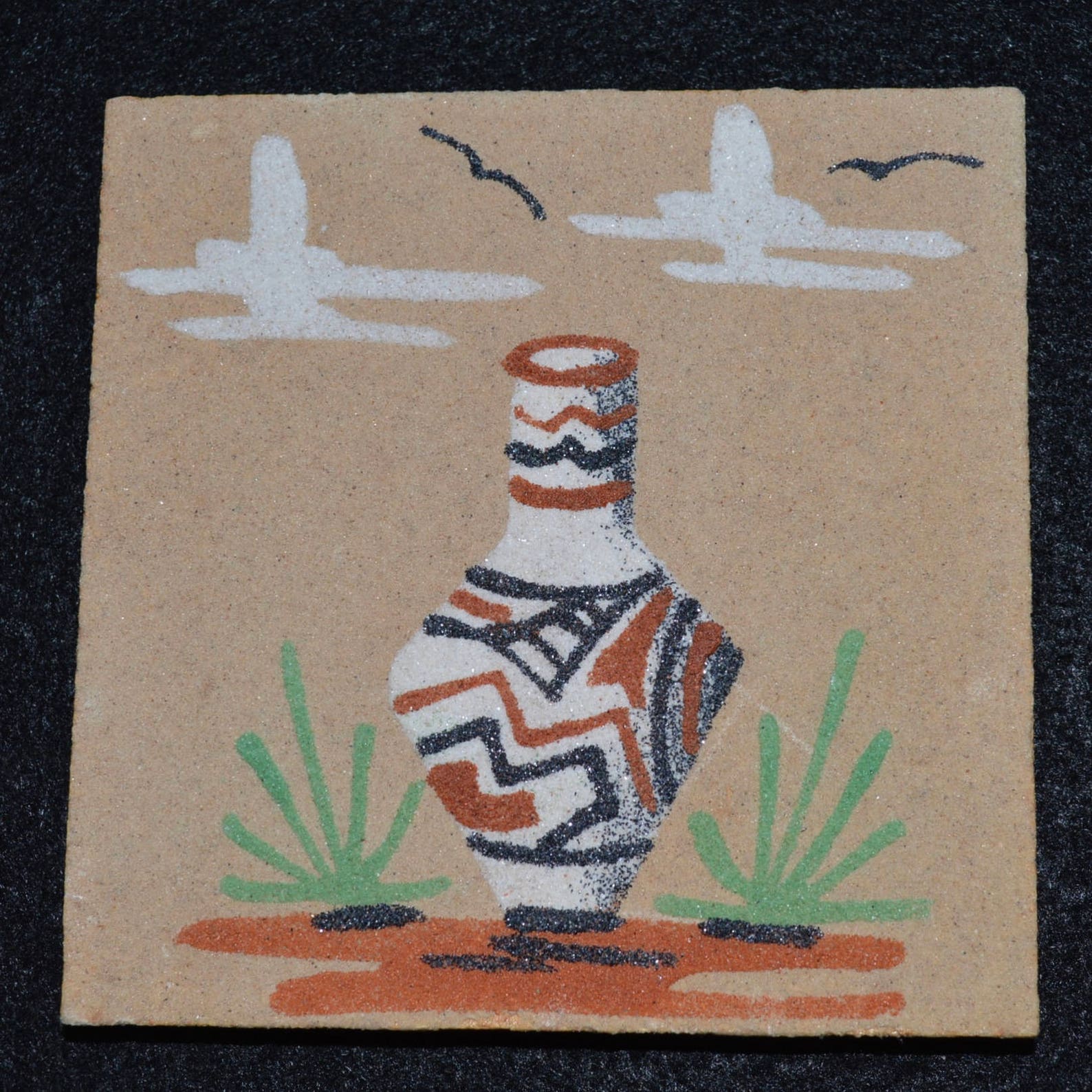 Navajo Sand Paintings Navajo Sand Art Sand Art Tiles Etsy
