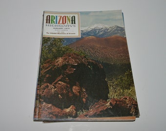 Vintage Arizona Highways Magazine 1970 Full Year lot of 12 Issues, Travel  Magazines, State of Arizona Photographs, VTG Travel Articles